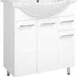 Astor Zestaw Lupo 75 Cm Szafka Z Umywalką Biała