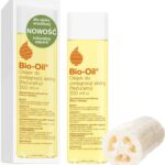 Bio-Oil, specjalistyczny naturalny olejek do pielęgnacji skóry, na blizny i rozstępy, 200 ml + dodatkowo gąbka loofah