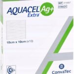 Convatec Aquacel Ag+ Extra, Antybakteryjny Opatrunek Z Jonami Srebra 10x10Cm 10szt.