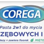 Corega Pasta 2W1 do mycia protez zębowych i zębów 75ml