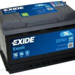 Exide Excell Eb740 – 74Ah 680A P+