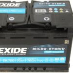 Exide Micro-Hybrid Agm Ek700 70Ah 760A P+