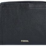 Fossil Logan Portfel RFID skórzany 11 cm black