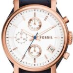 Fossil Original Boyfriend Chronograph Navy Leather Es3838