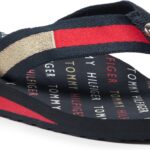 Japonki TOMMY HILFIGER – Th Flag Mid Wedge Beach Sandal Desert Sky DW5