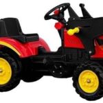 Leantoys Traktor Herman Z Przyczepą I Łyżką Czerwony165 Cm