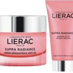 LIERAC SUPRA RADIANCE ANTI-OX Odnawiający krem dla skóry normalnej i suchej 50 ml + Rozświetlająca maska, podwójny peeling 75 ml