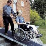 Mobilex Rampa podjazdowa, pełna, przenośna : Długość rampy – 90cm (1112_5319)