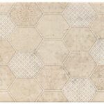 Opoczno Płytka Ścienna Commo Cappucino Hexa Dekor 25X40 Gat.2