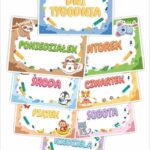 Plansze Edukacyjne. Dni Tygodnia (8 Kart)