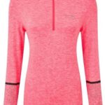 Ronhill Bluza Biegowa Damska Life Night Runner 1/2 Zip Różowa