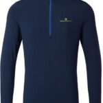 Ronhill Bluza Biegowa Męska Tech Thermal 1/2 Zip Tee Granatowa