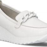 Skórzane półbuty damskie Filippo DP3632/22 WH białe