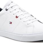 Sneakersy TOMMY HILFIGER – Corporate Vulc Leather FM0FM03997 White YBR