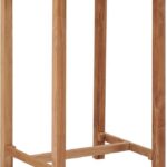 Stolik Barowy Do Ogrodu, 60X60X105 Cm, Lite Drewno Tekowe