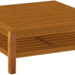 Stolik Kawowy 65X65X35cm Lite Drewno Akacjowe