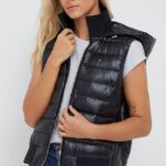Tommy Hilfiger bezrękawnik damski kolor czarny zimowy