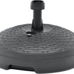 vidaXL Podstawa pod parasol, wypełniana wodą/piaskiem, 20 L, antracyt