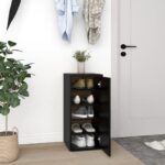 Vidaxl Szafka Na Buty Czarna 32X35X70 Cm Płyta Wiórowa 808956